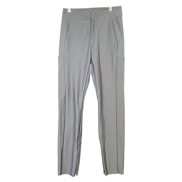 Athleta Womens Pants Gray Stellar Trouser Side Pockets Nylon Blend Stretch 0 - Picture 1 of 14